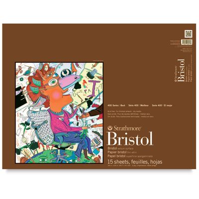 BRISTOL 2 PLY VELLUM TAPE SIDE 15 SHEETS 100LB 18X24