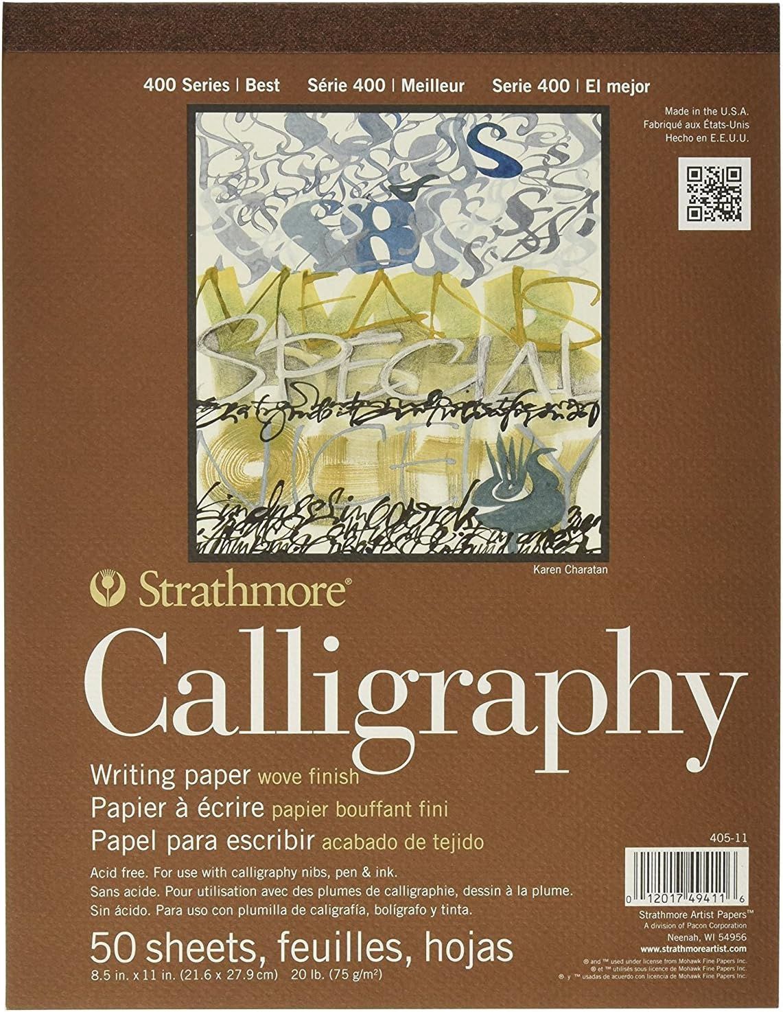 CALLIGRAPHY TAPE TOP NATURAL WHITE 50 SHEETS 20LB 8.5X11