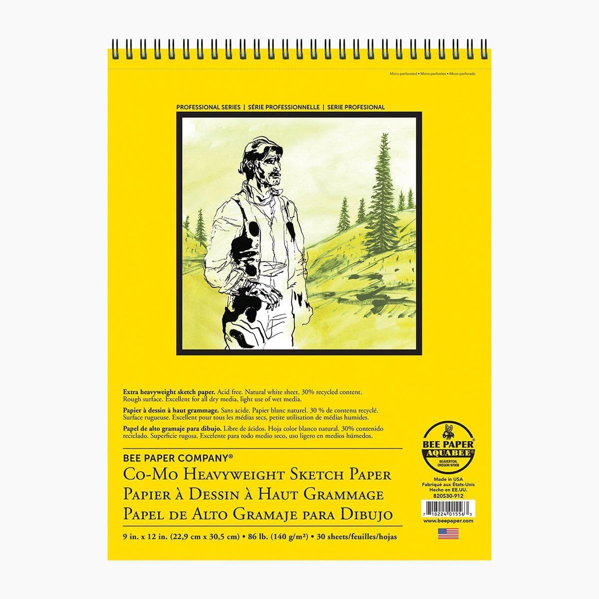 CO MO HEAVYWEIGHT SKETCH PAPER PAD 30SHTS 14X17