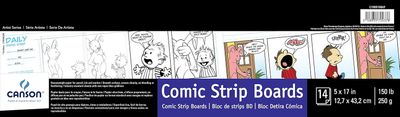 COMIC STRIP BOARDS 150LB 14 SHEETS 5X17