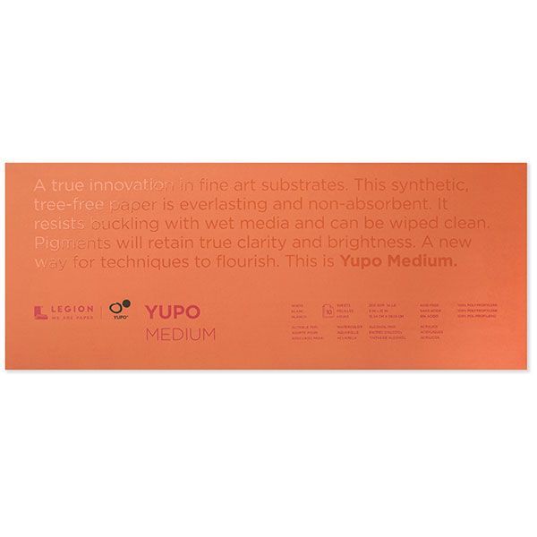 YUPO PAD 6X15 74LB WHITE 10 SHEETS