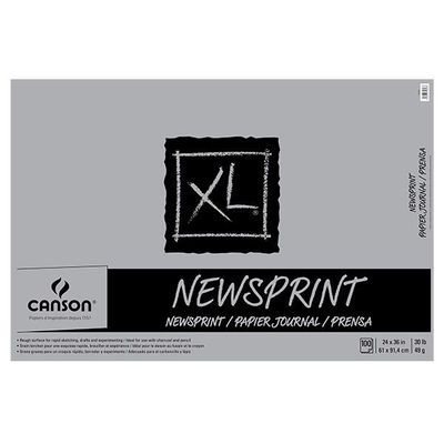 XL NEWSPRINT FOLD-OVER ROUGH 30LB 100 SHEETS 24X36