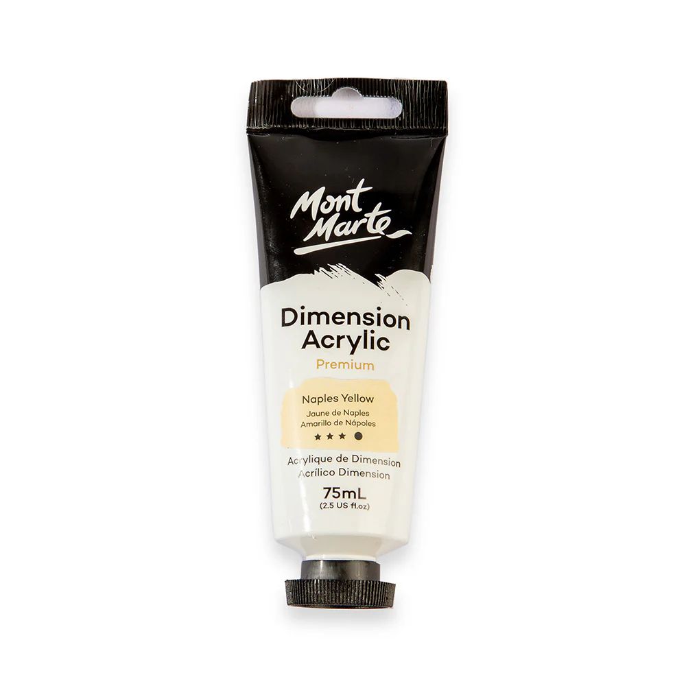 MONT MARTE DIMENSIONS ACRYLICS 75ML  - Naples Yellow