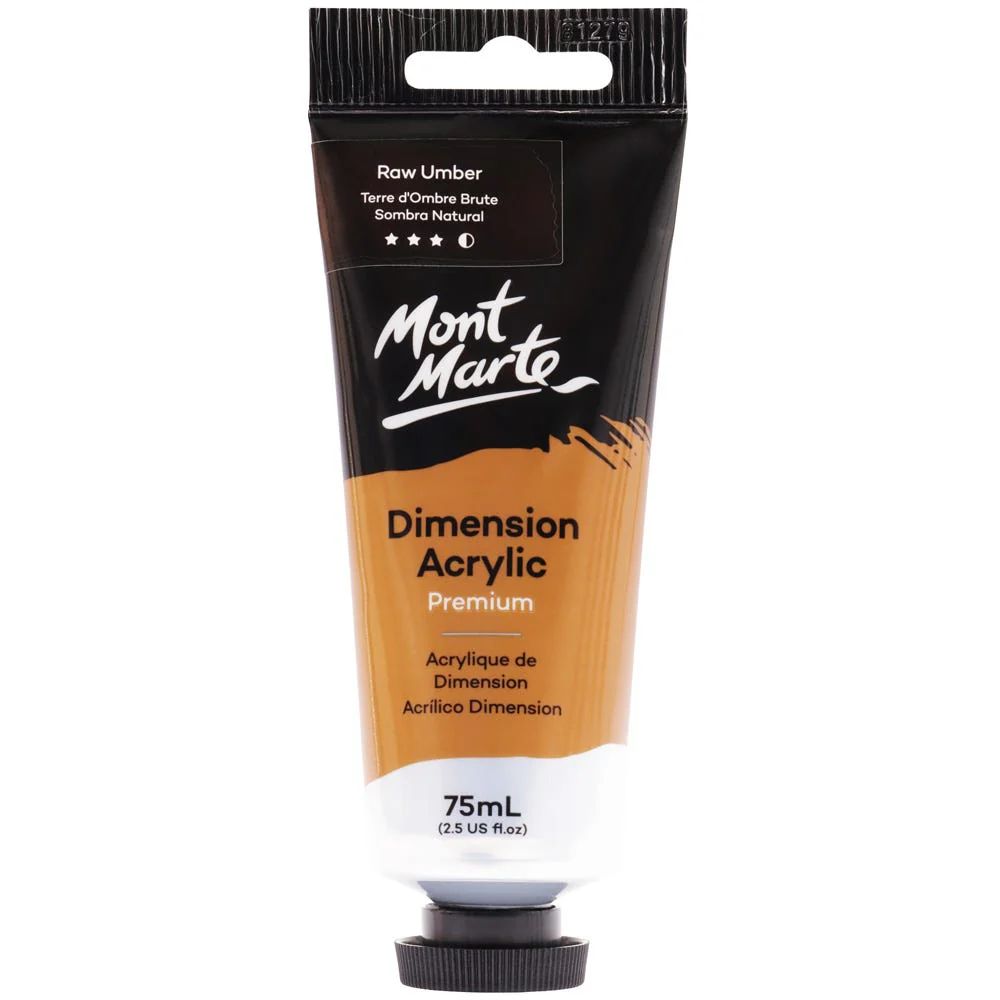 MONT MARTE DIMENSIONS ACRYLICS 75ML  - Raw Umber