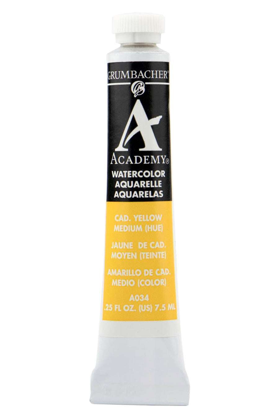 ACADEMY WATERCOLOR CADMIUM YELLOW MEDIUM 7.5ML