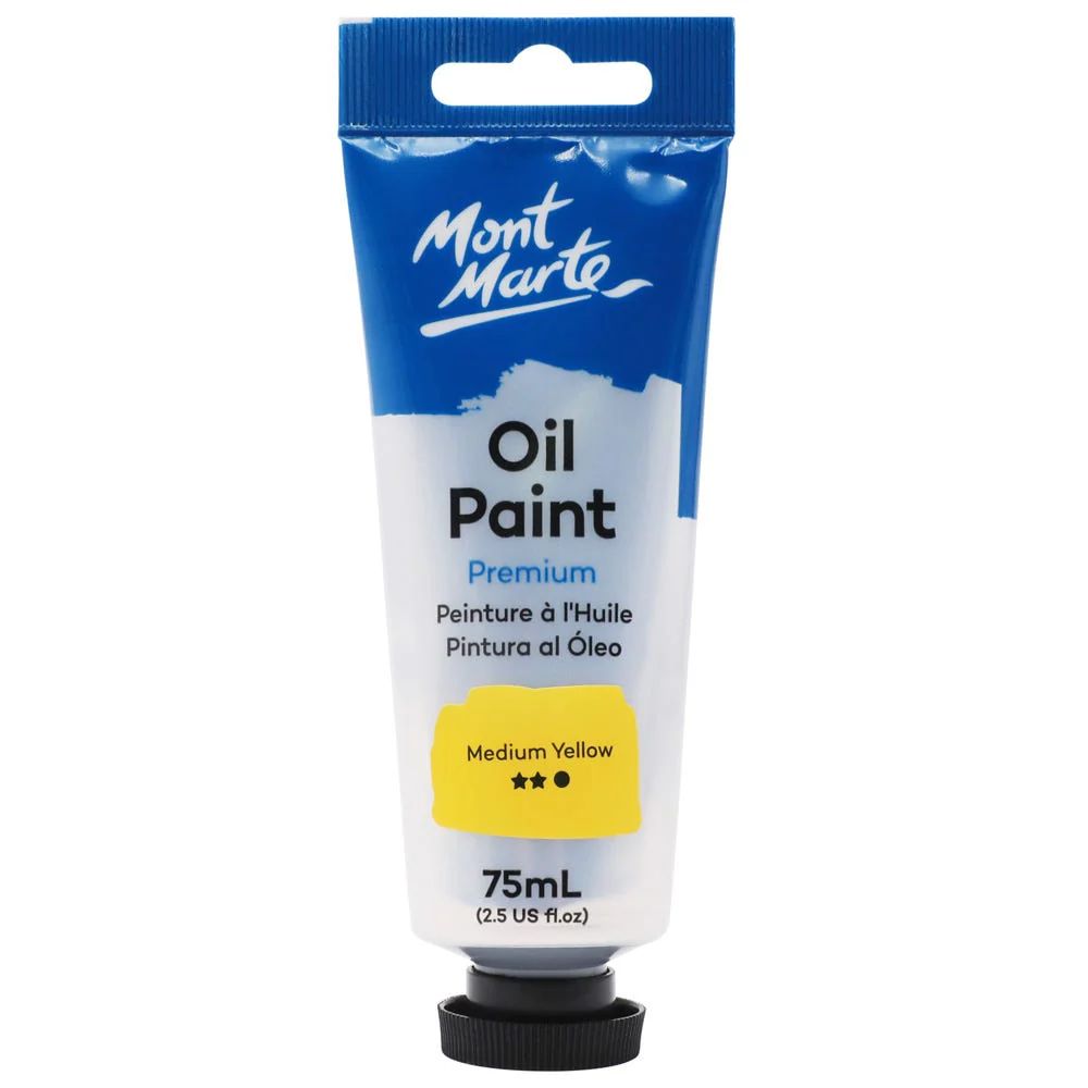 MONT MARTE Oil Paint 75ml - Medium Yellow