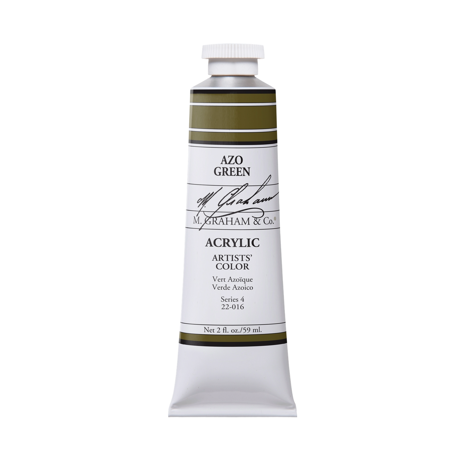 M GRAHAM AZO GREEN 60ML TUBE ACRYLIC