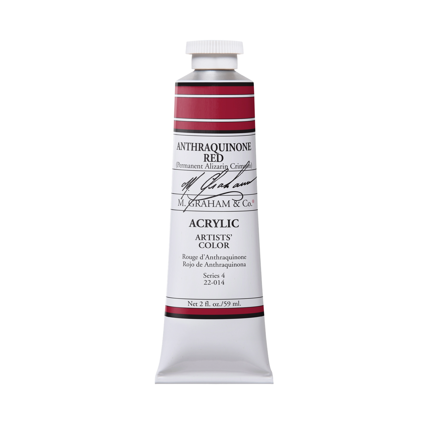 M GRAHAM ANTHRAQUINONE RED 60ML TUBE ACRYLIC