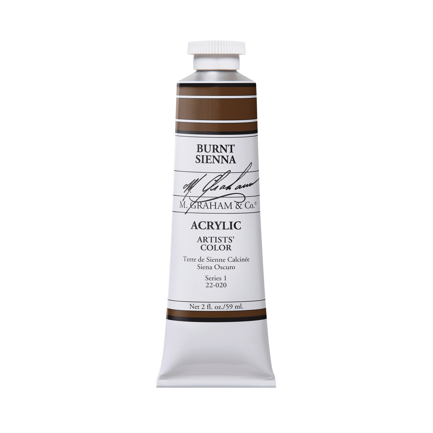 M GRAHAM BURNT SIENNA 60ML TUBE ACRYLIC
