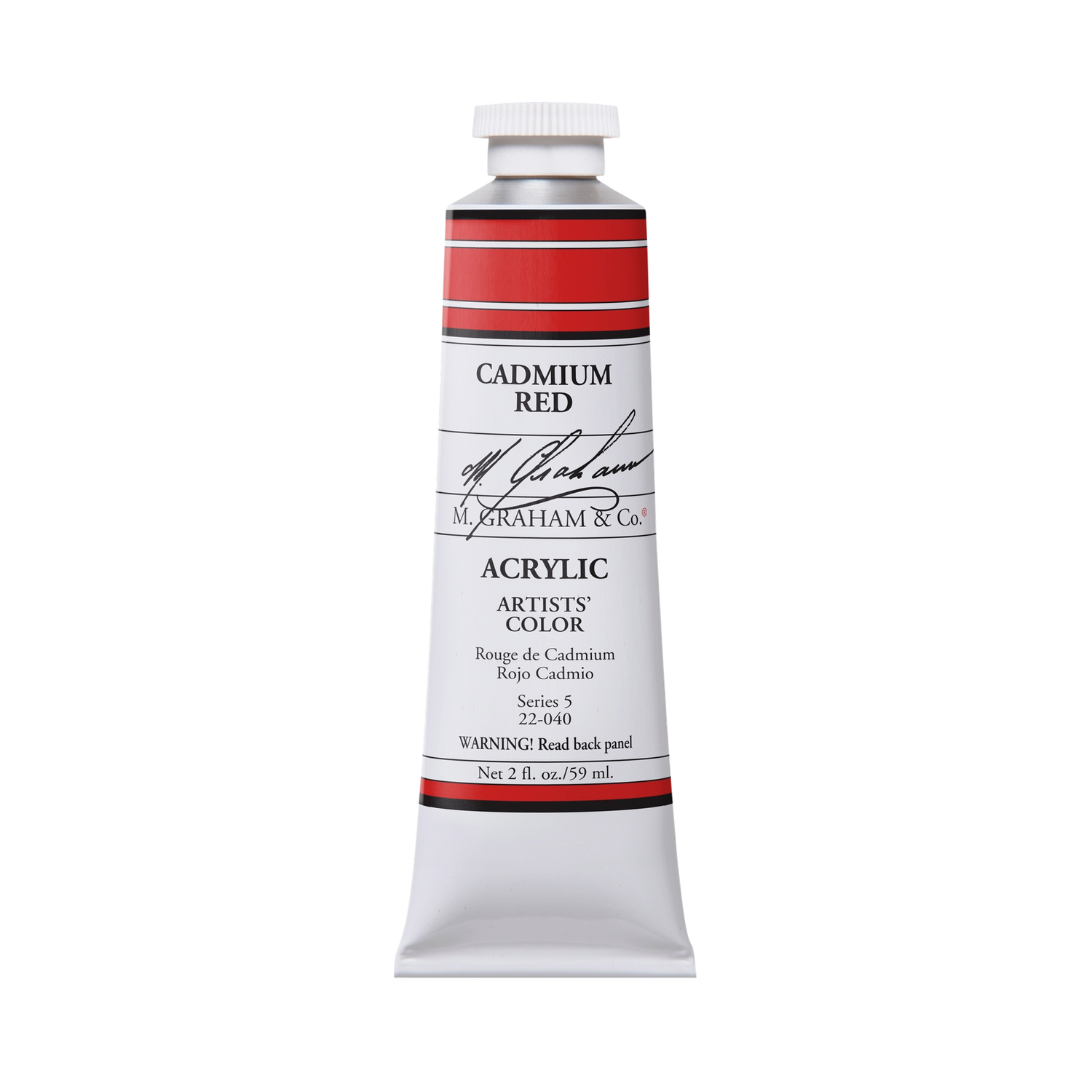 M GRAHAM CADMIUM RED 60ML TUBE ACRYLIC