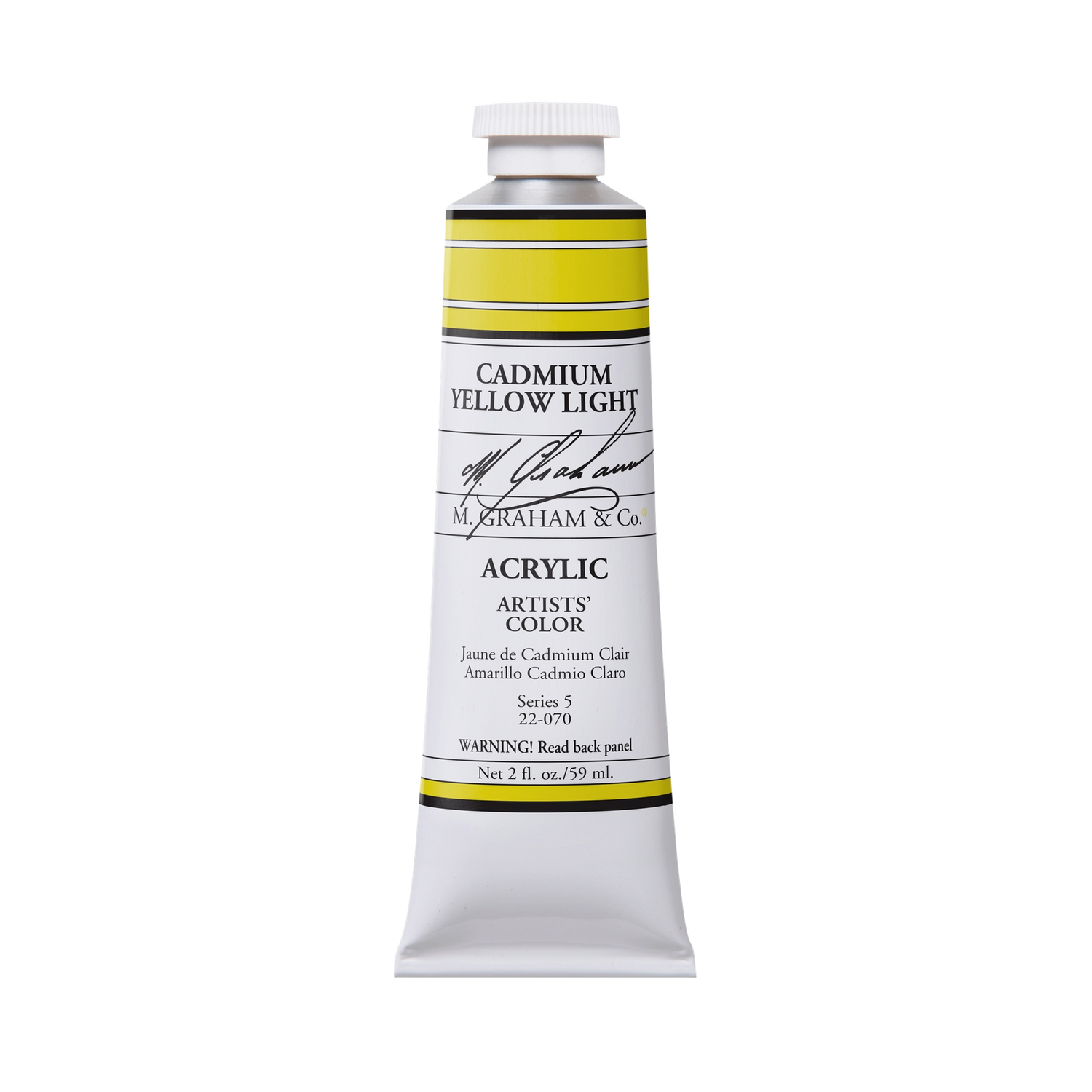 M GRAHAM CADMIUM YELLOW LIGHT 60ML TUBE ACRYLIC