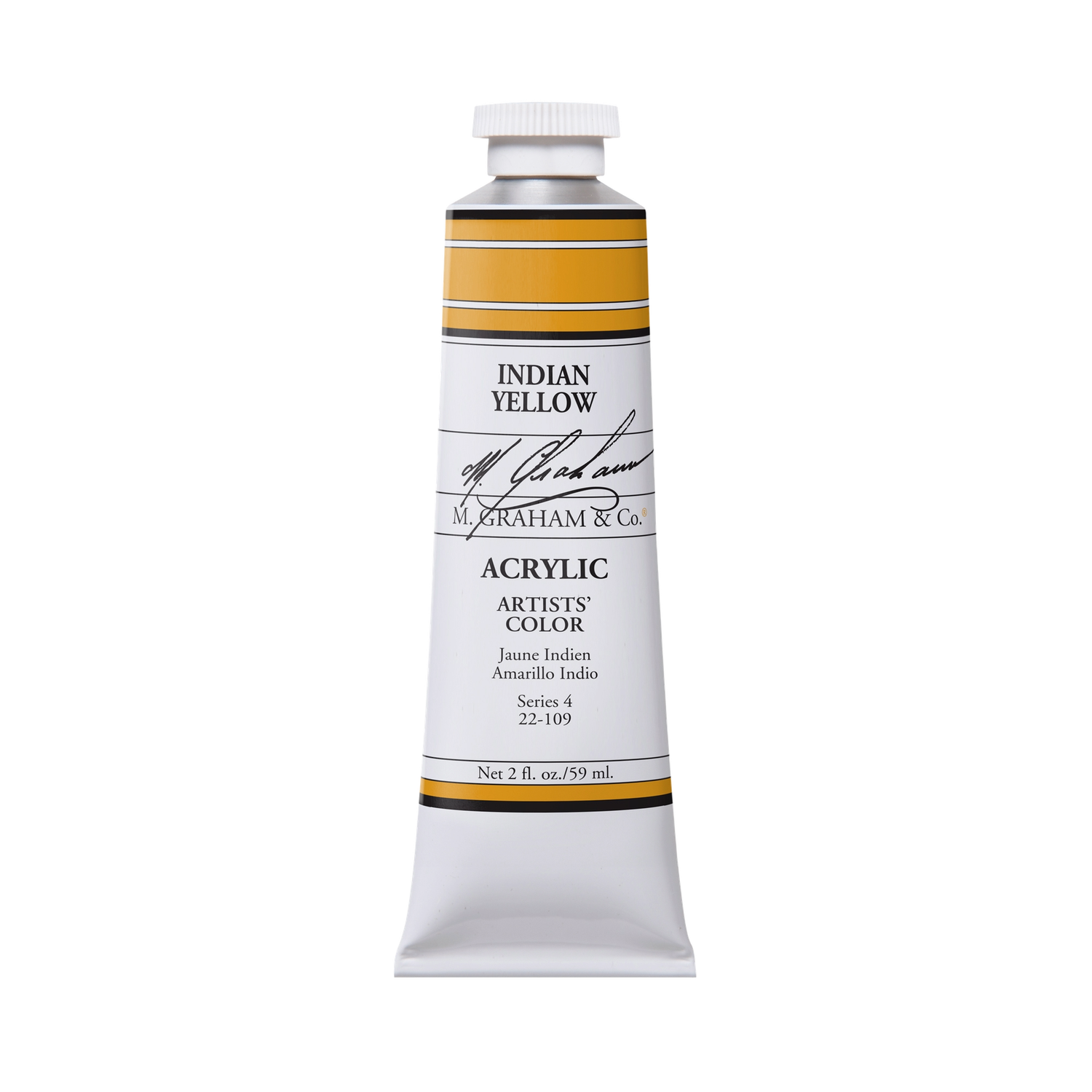 M GRAHAM INDIAN YELLOW 60ML TUBE ACRYLIC