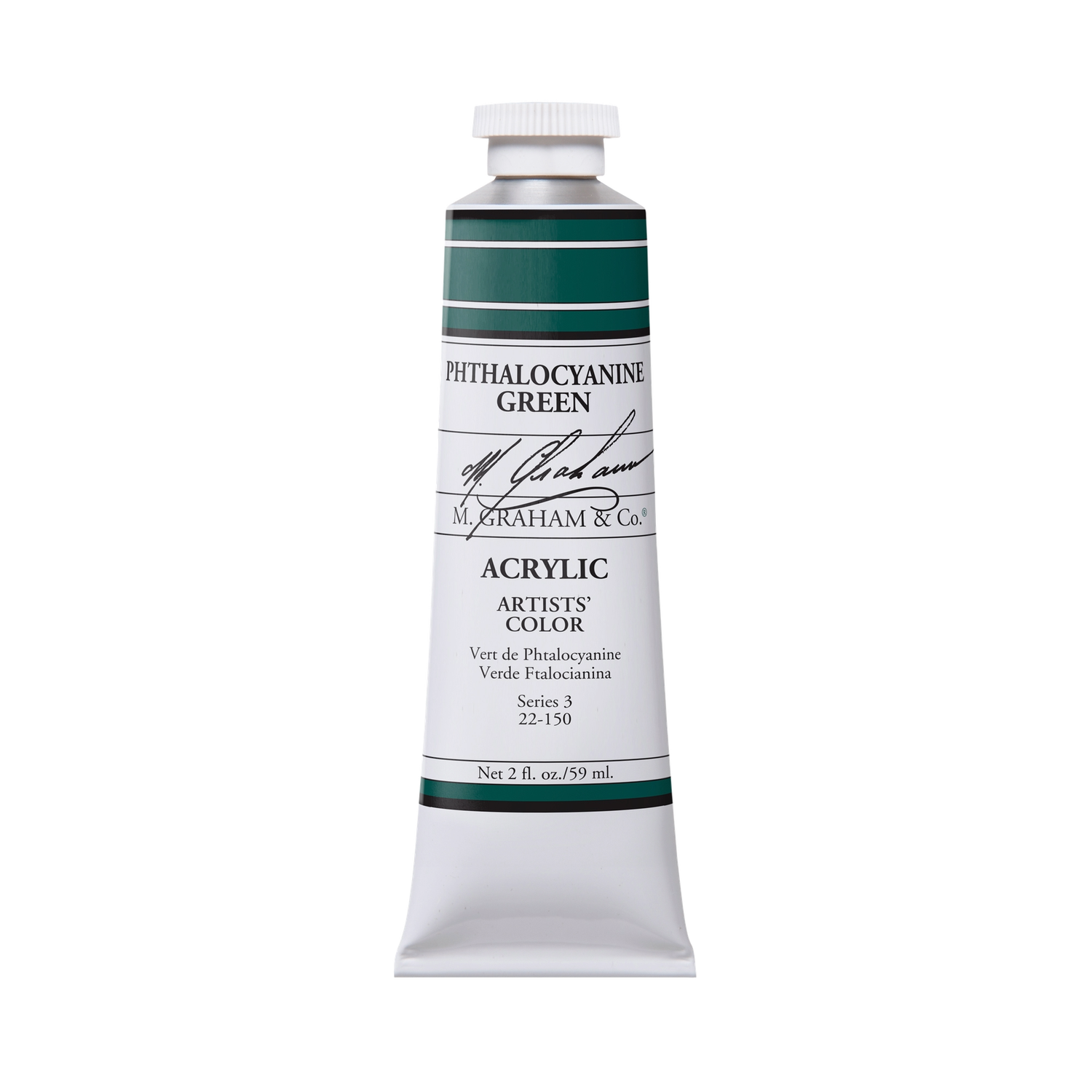 M GRAHAM PHTHALOCYANINE GREEN 60ML TUBE ACRYLIC