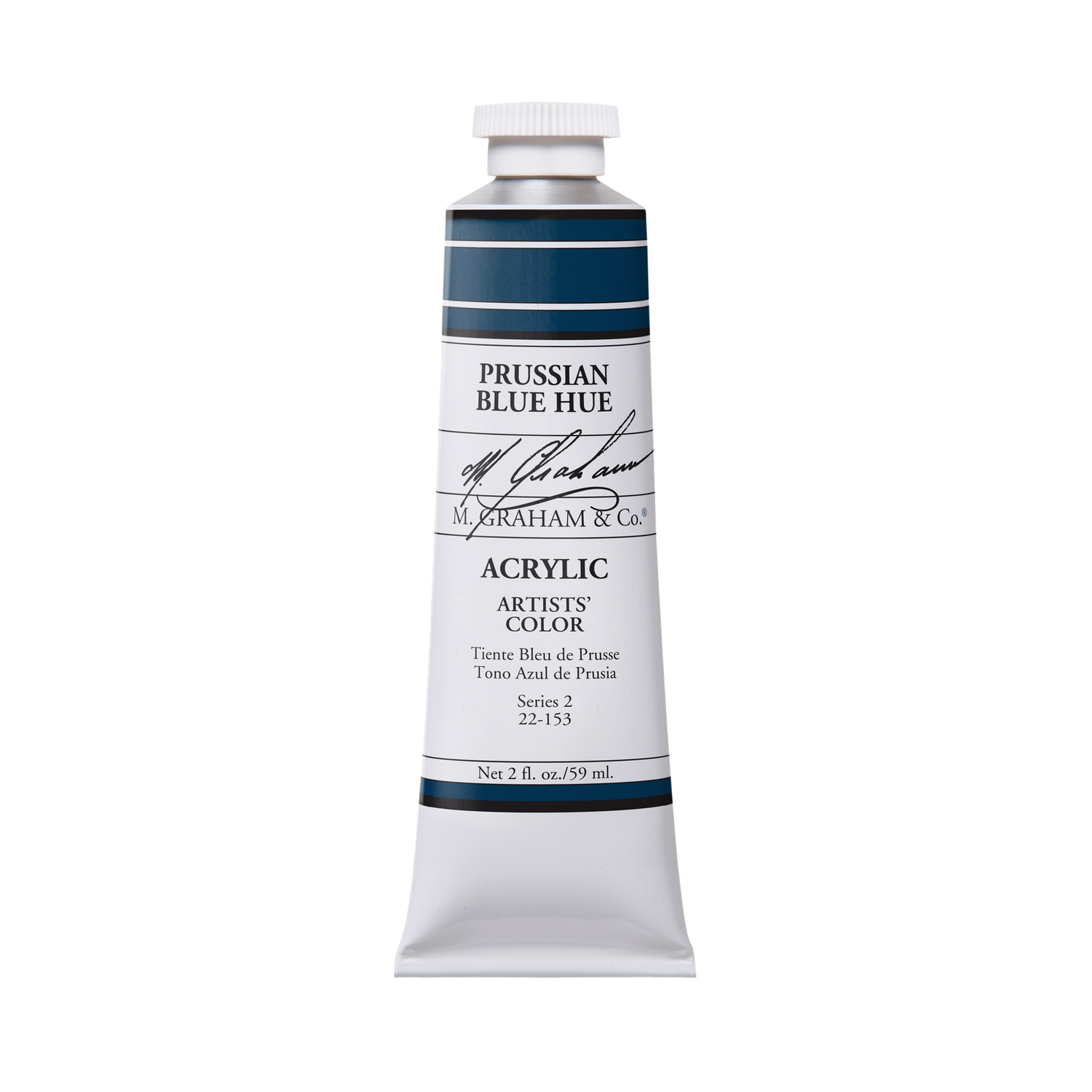 M GRAHAM PRUSSIAN BLUE HUE 60ML TUBE ACRYLIC