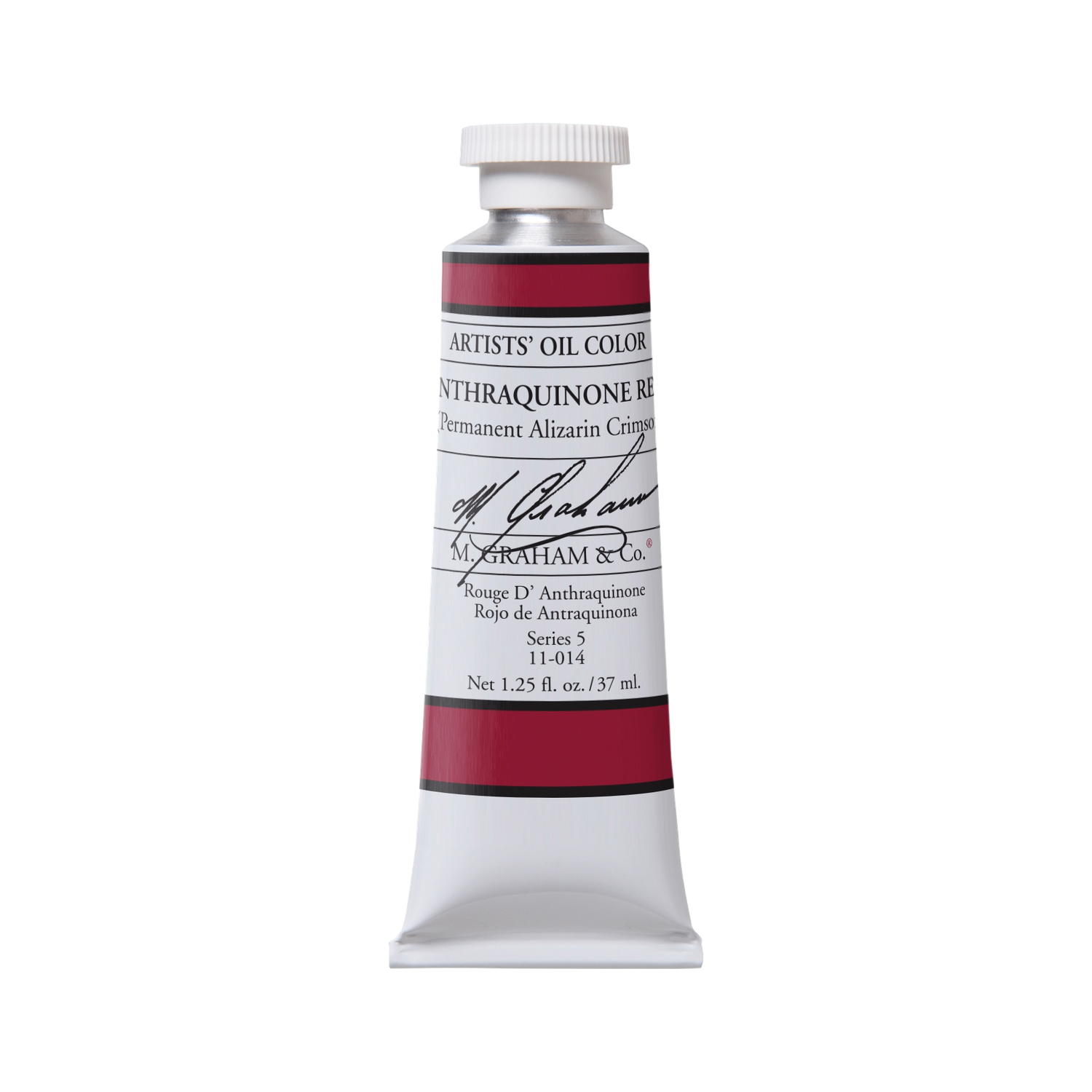 M GRAHAM ANTHRAQUINONE RED 37ML OIL COLOR