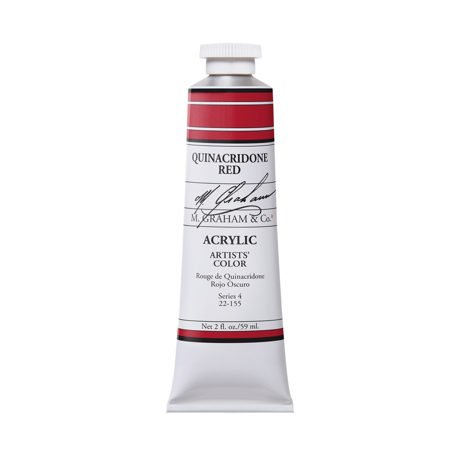M GRAHAM QUINACRIDONE RED 60ML TUBE ACRYLIC