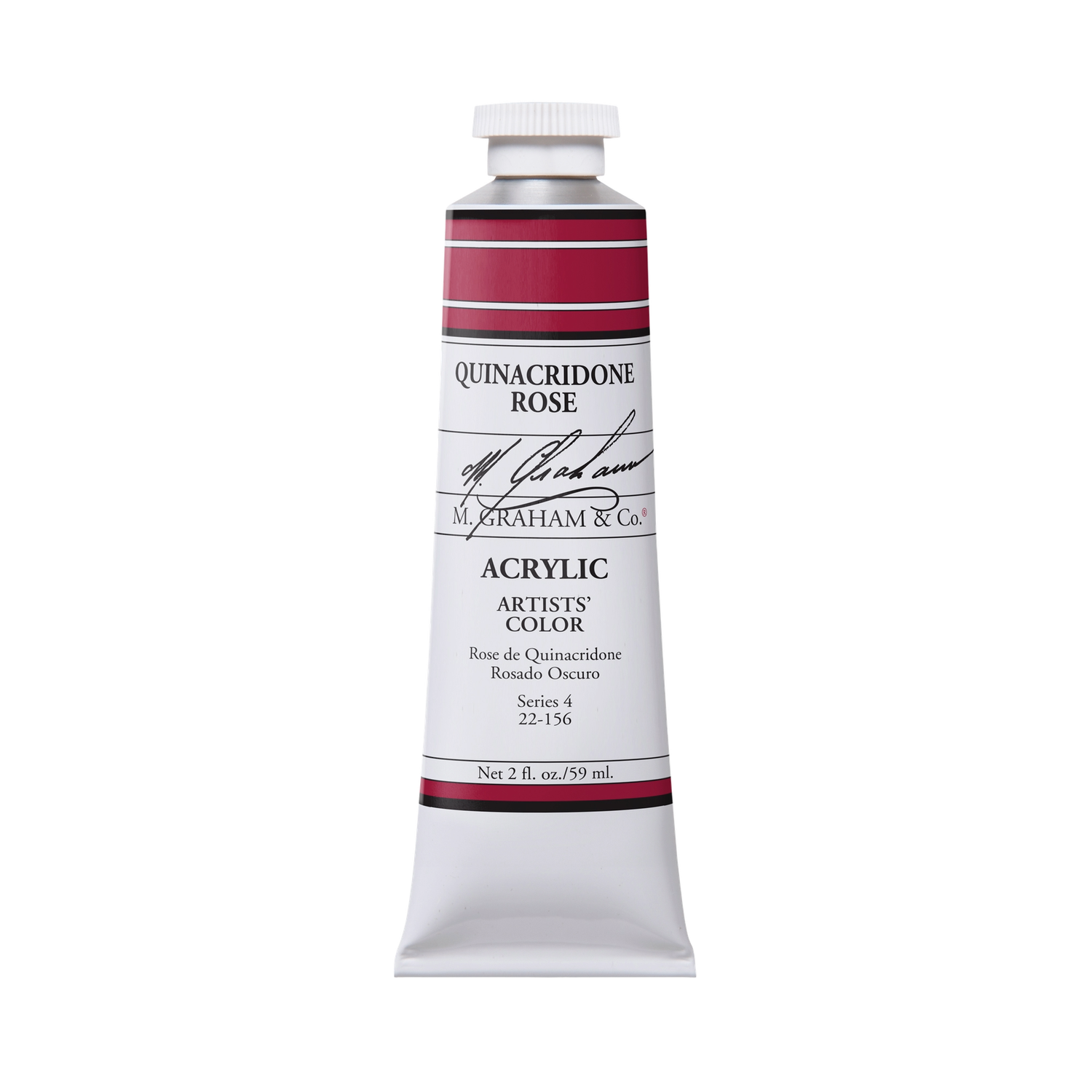 M GRAHAM QUINACRIDONE ROSE 60ML TUBE ACRYLIC