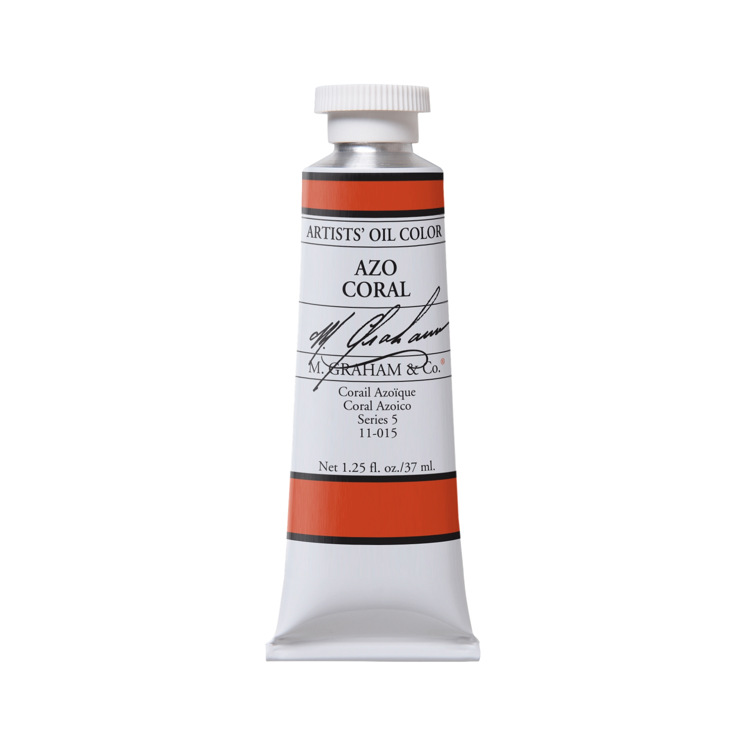 M GRAHAM AZO CORAL 37ML OIL COLOR