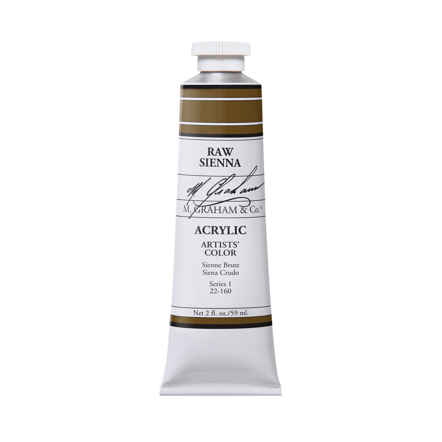 M GRAHAM RAW SIENNA 60ML TUBE ACRYLIC