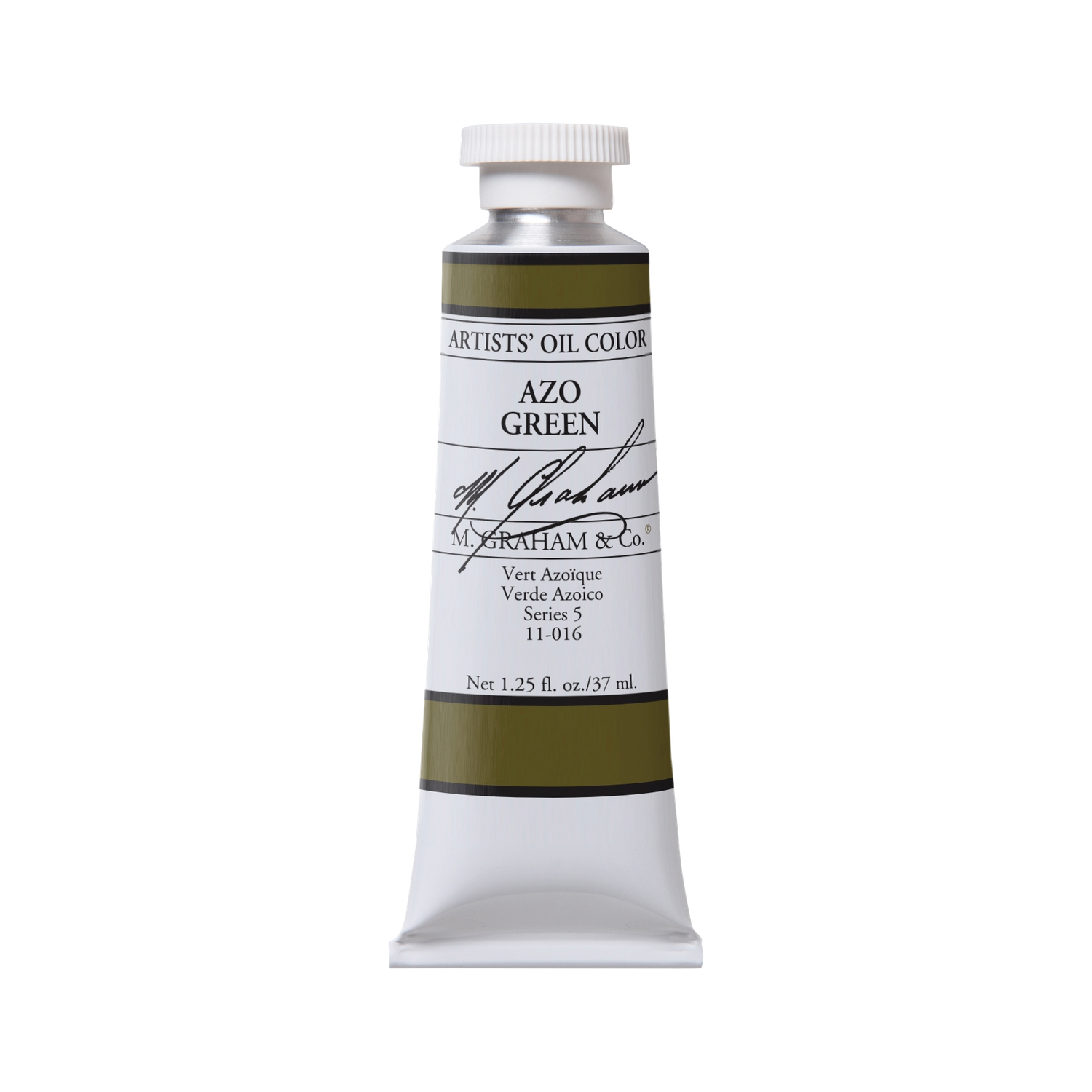M GRAHAM AZO GREEN 37ML OIL COLOR