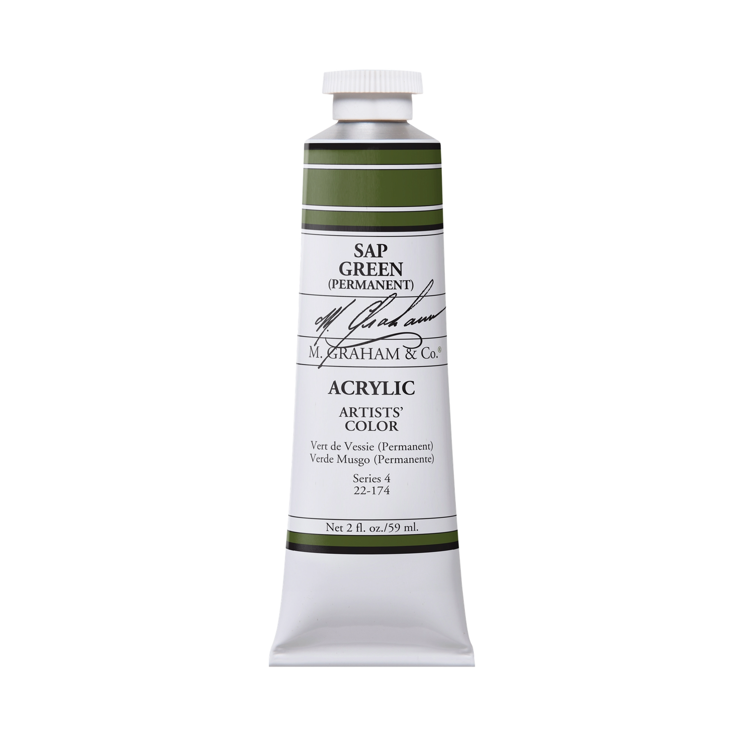 M GRAHAM SAP GREEN 60ML TUBE ACRYLIC