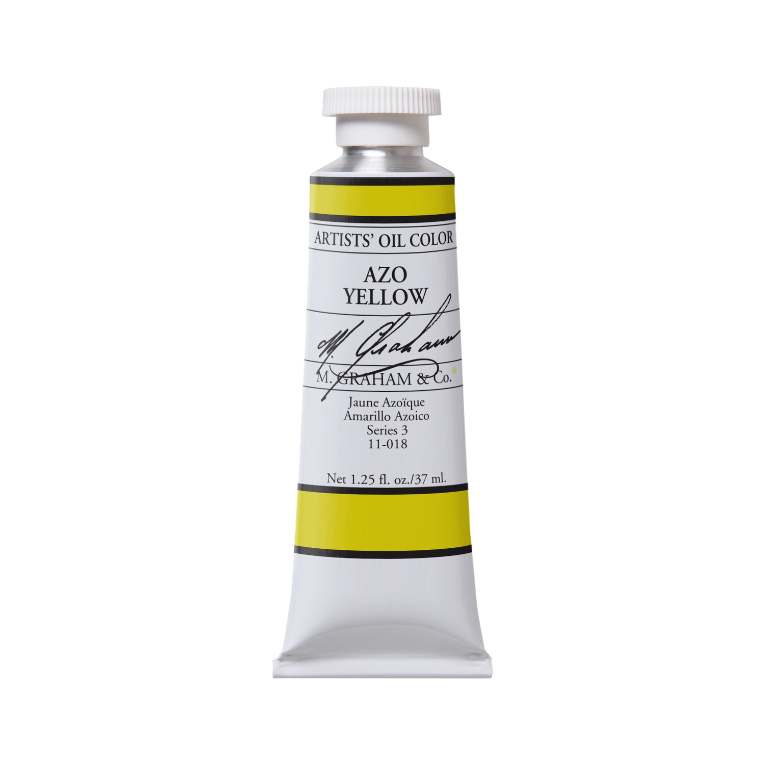 M GRAHAM AZO YELLOW 37ML OIL COLOR