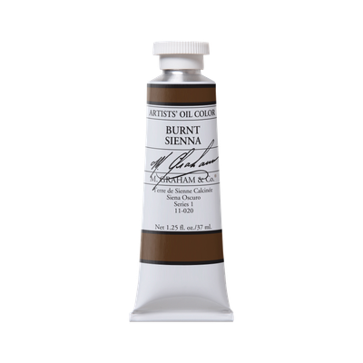 M GRAHAM BURNT SIENNA 37ML OIL COLOR