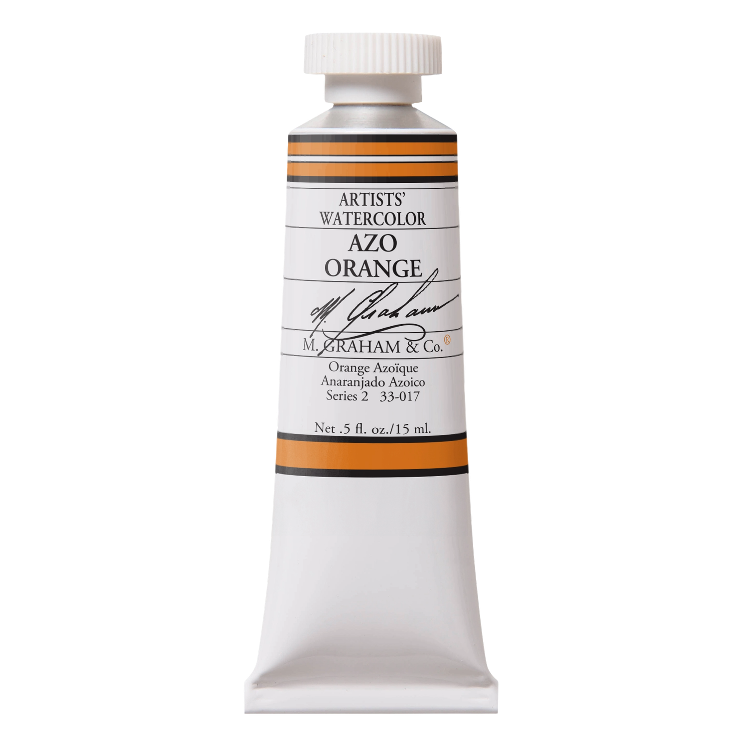 M GRAHAM AZO ORANGE 15ML WATERCOLOR