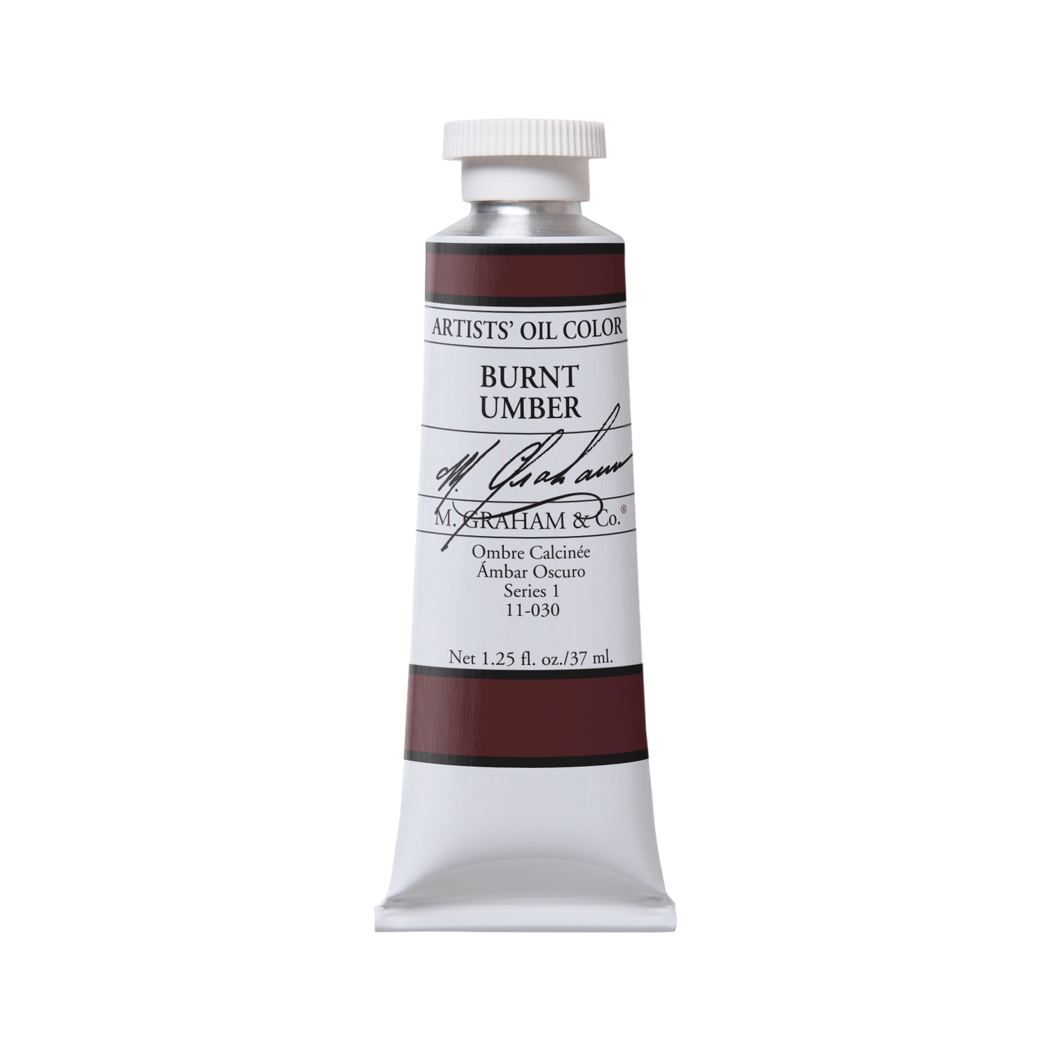 M GRAHAM BURNT UMBER 37ML OIL COLOR