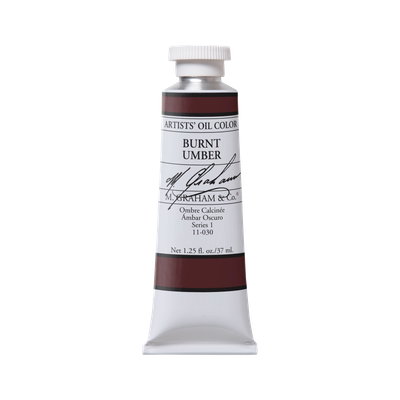 M GRAHAM BURNT UMBER 37ML OIL COLOR