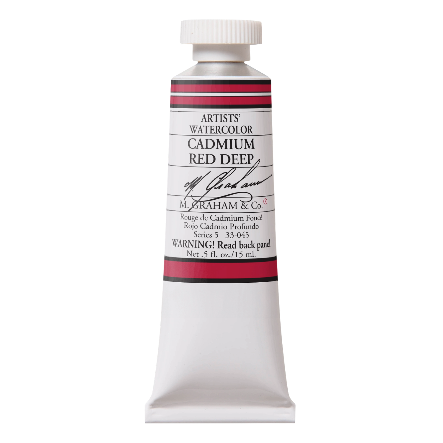 M GRAHAM CADMIUM RED DEEP 15ML WATERCOLOR