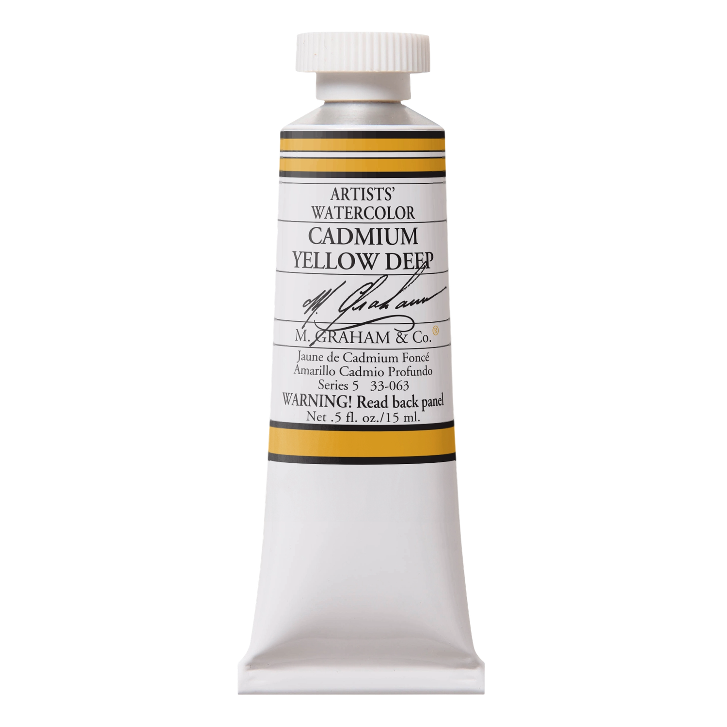 M GRAHAM CADMIUM YELLOW DEEP 15ML WATERCOLOR