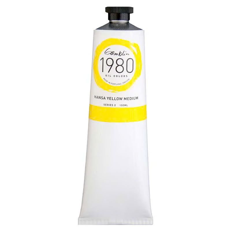 1980 OIL COLOR HANSA YELLOW MEDIUM 150ML