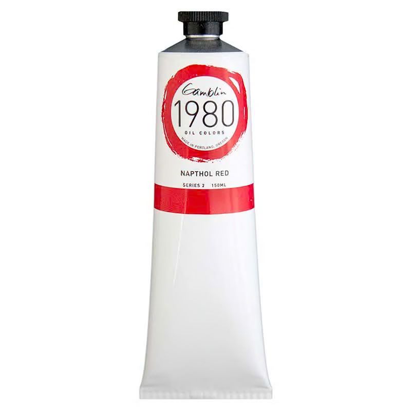 1980 OIL COLOR NAPTHOL RED  150ML