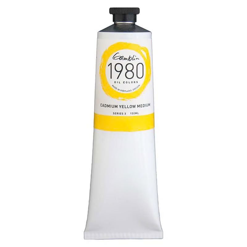 1980 OIL COLOR CADMIUM YELLOW MEDIUM 150ML