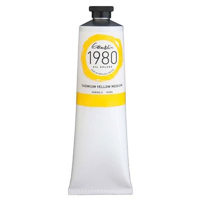 1980 OIL COLOR CADMIUM YELLOW MEDIUM 150ML