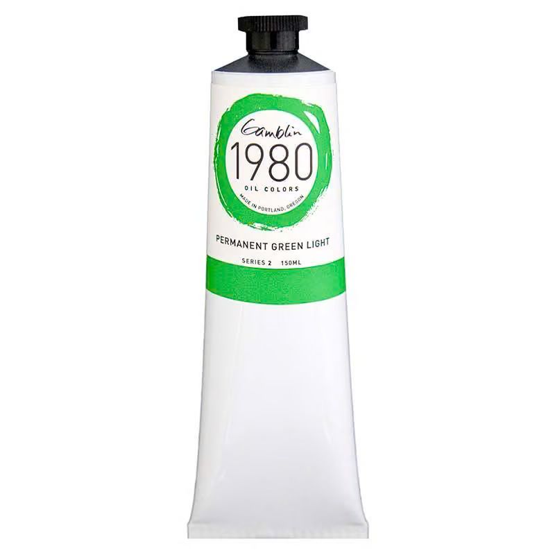 1980 OIL COLOR PERMANENT GREEN LIGHT 150ML