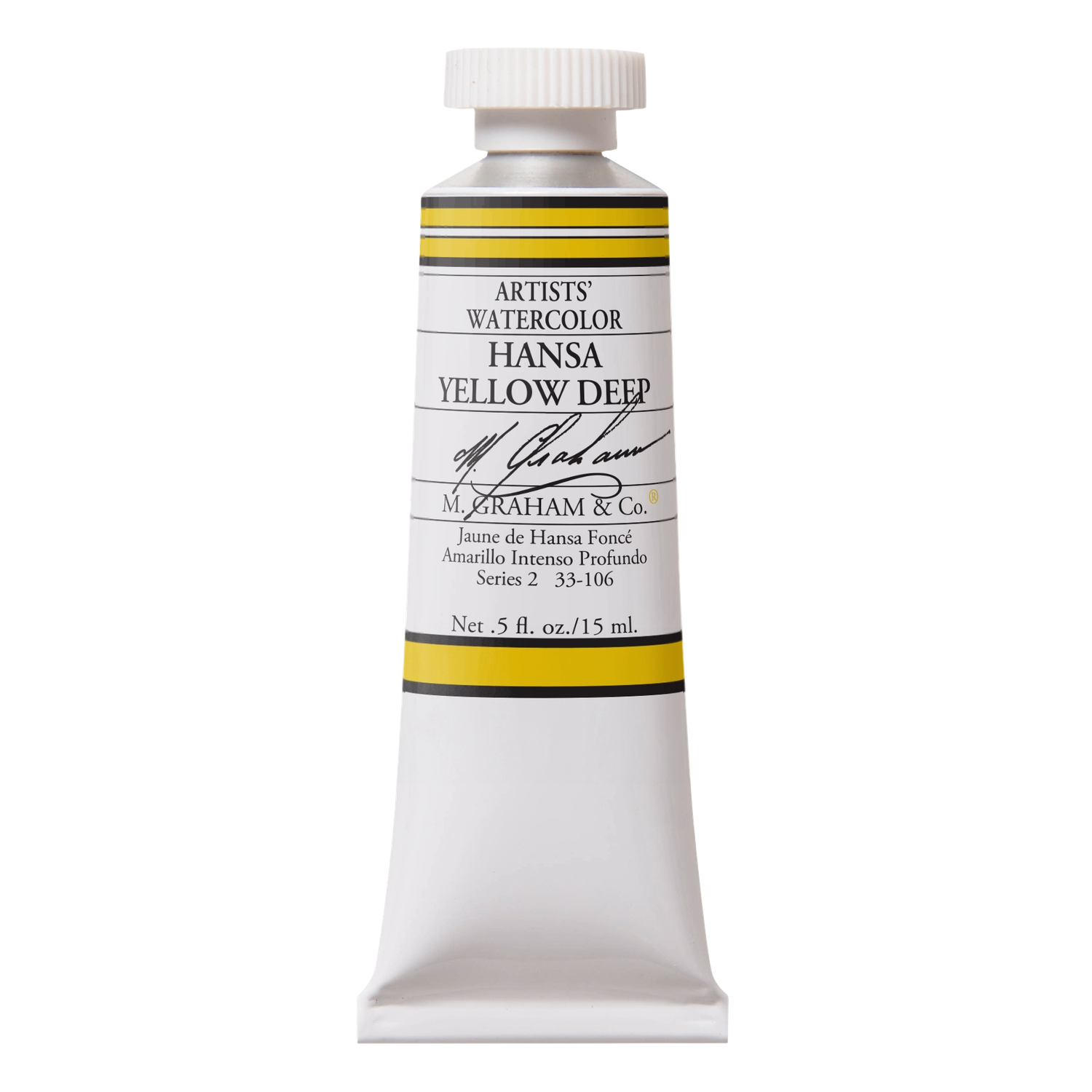 M GRAHAM HANSA YELLOW DEEP 15ML WATERCOLOR