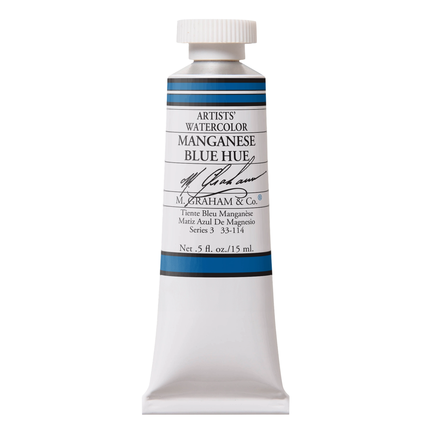 M GRAHAM MANGANESE BLUE HUE 15ML WATERCOLOR