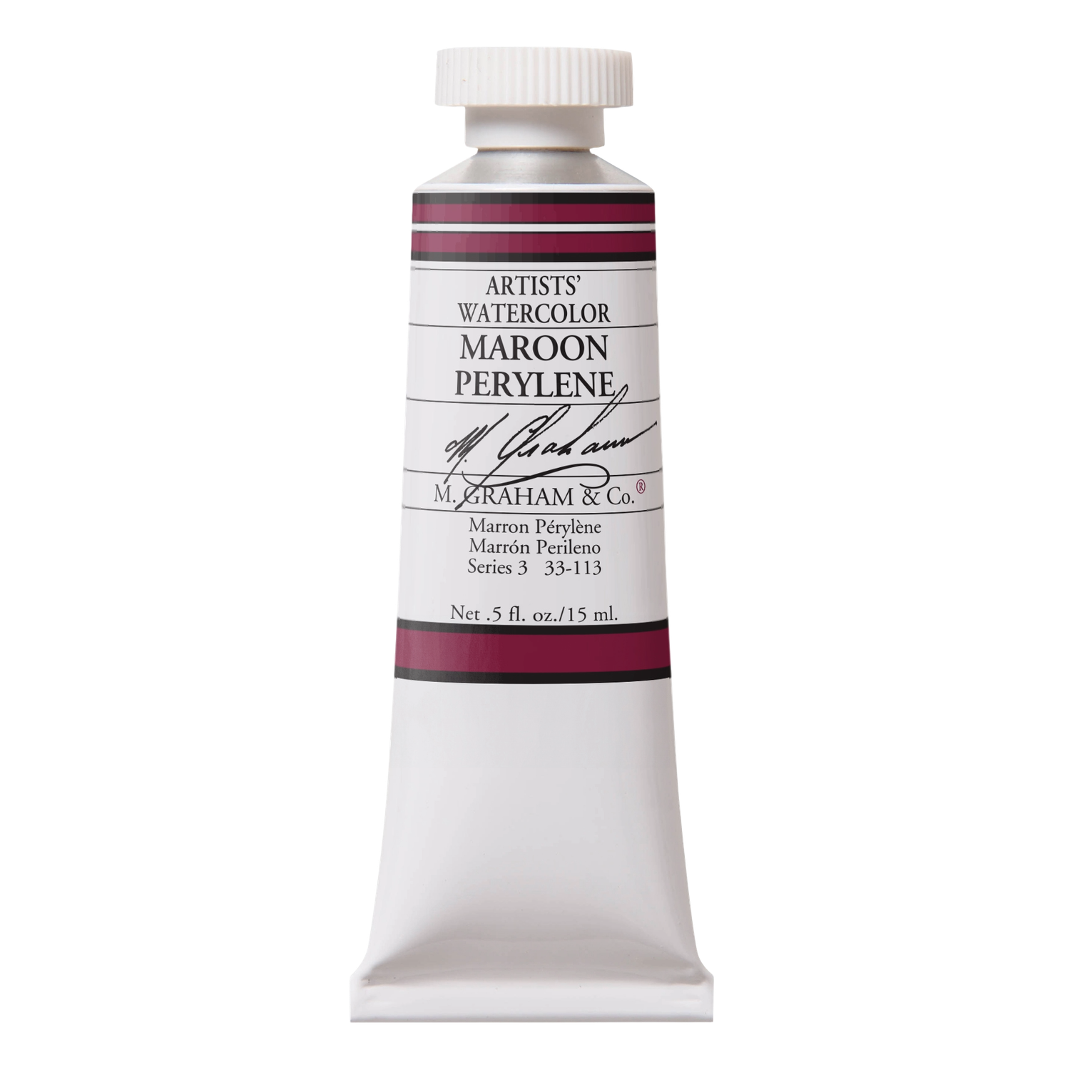 M GRAHAM MAROON PEYRELENE 15ML WATERCOLOR