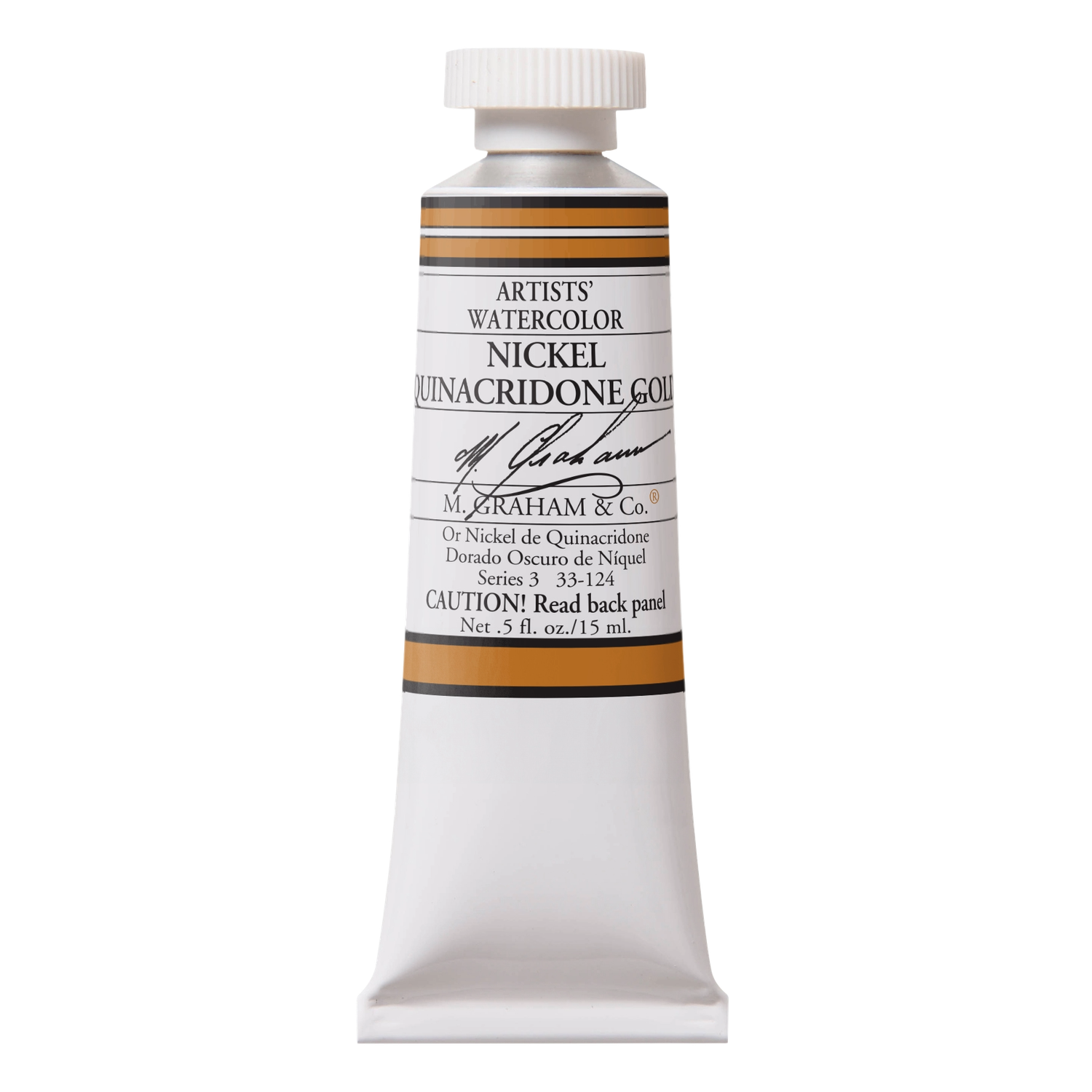 M GRAHAM NICKEL QUINACRIDONE GOLD 15ML WATERCOLOR