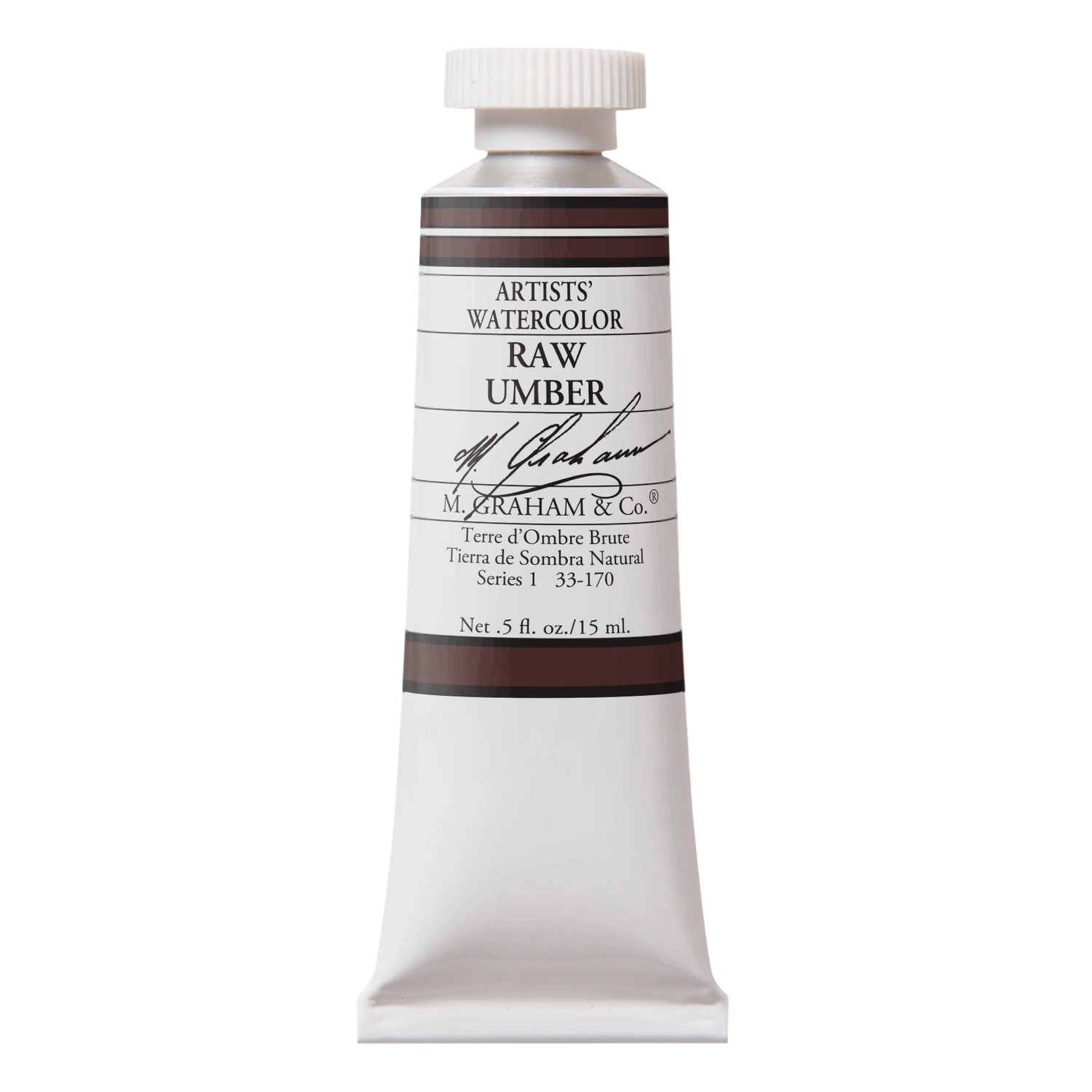 M GRAHAM RAW UMBER 15ML WATERCOLOR