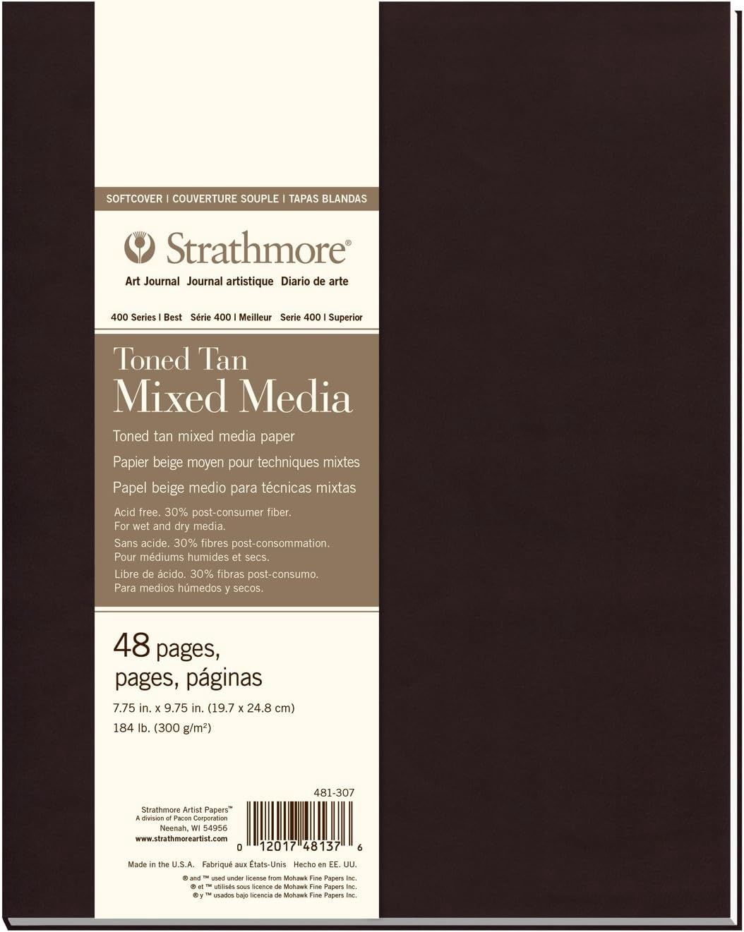 TONED TAN SKETCH SOFT COVER JOURNAL 80LB 112PG 7.75X9.75