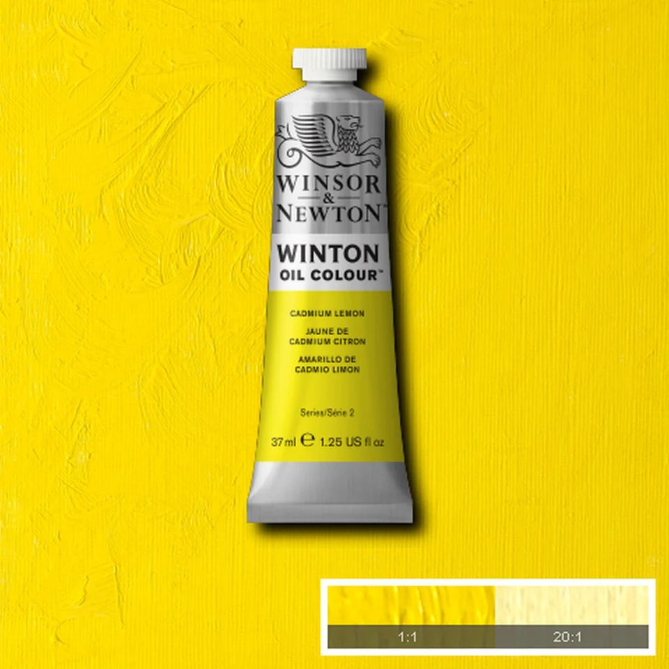 WINTON OIL COLOUR 37ML CADMIUM LEMON