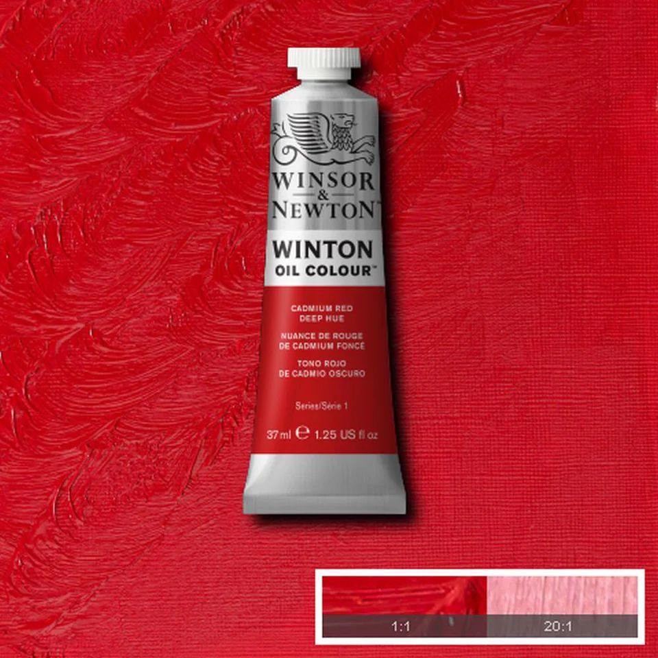 WINTON OIL COLOUR 37ML CADMIUM RED DEEP HUE