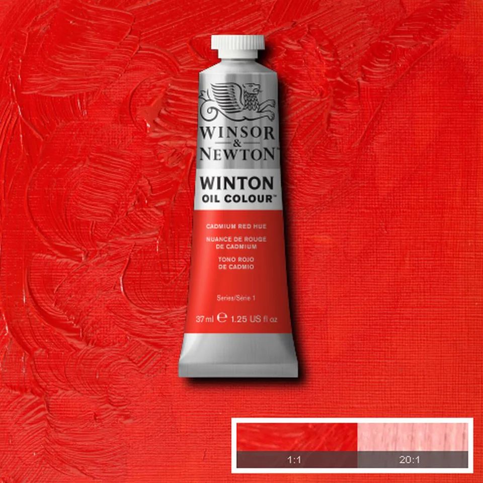 WINTON OIL COLOUR 37ML CADMIUM RED HUE