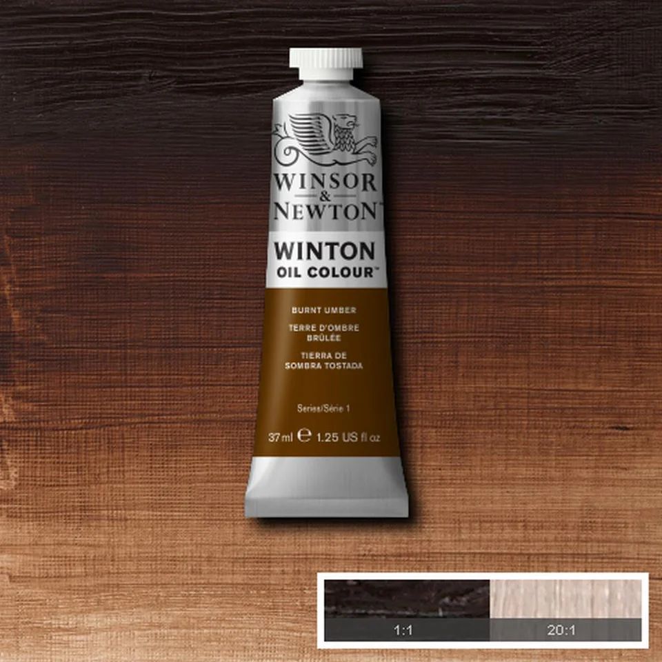 WINTON OIL COLOUR 37ML BURNT UMBER