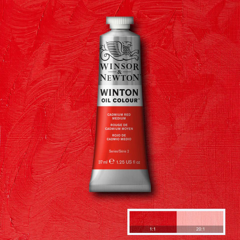 WINTON OIL COLOUR 37ML CADMIUM RED MEDIUM