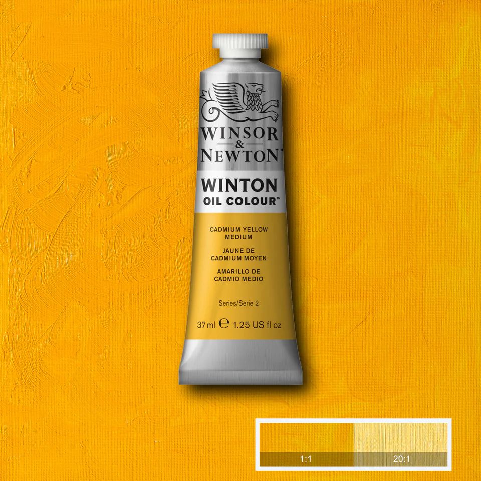 WINTON OIL COLOUR 37ML CADMIUM YELLOW MEDIUM
