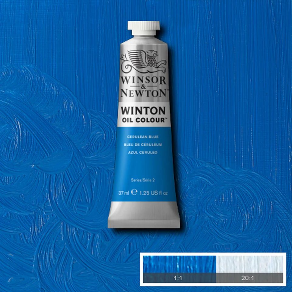 WINTON OIL COLOUR 37ML CERULEAN BLUE